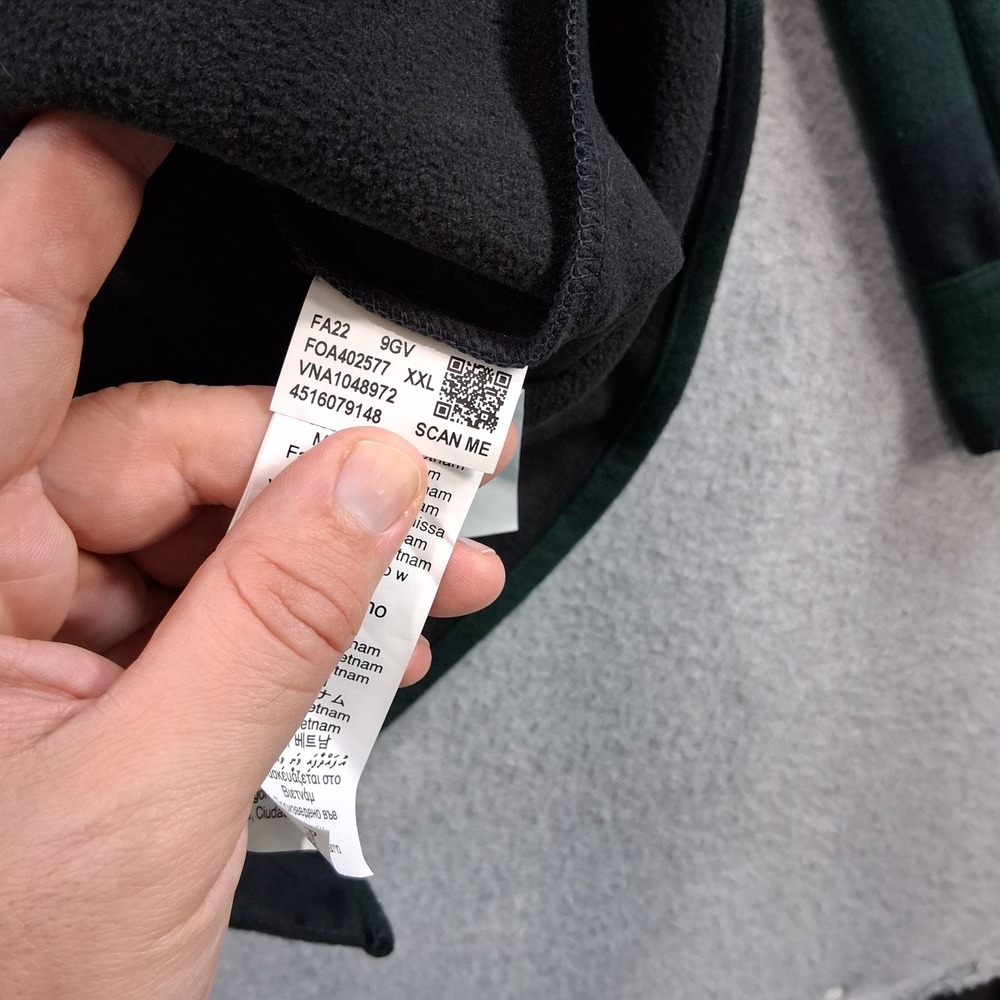 Oakley Flannel Bear Cozy Men XXL Green Buffalo Plaid Fleece Lined FOA402577 - Picture 6 of 10